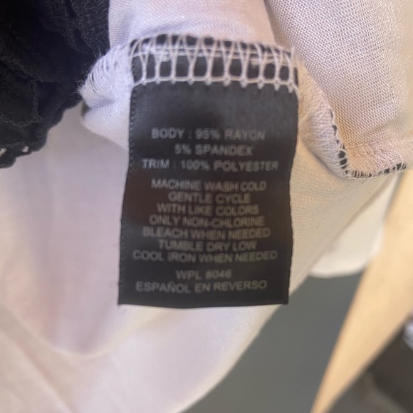 INC floral black lace blouse size XS - Picture 5 of 5